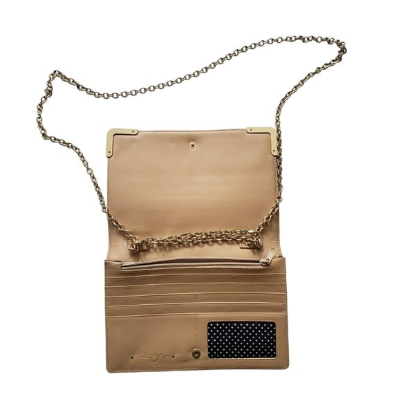 Halogen Black Leather Clutch Crossbody Bag/ Handbag - Picture 6 of 11